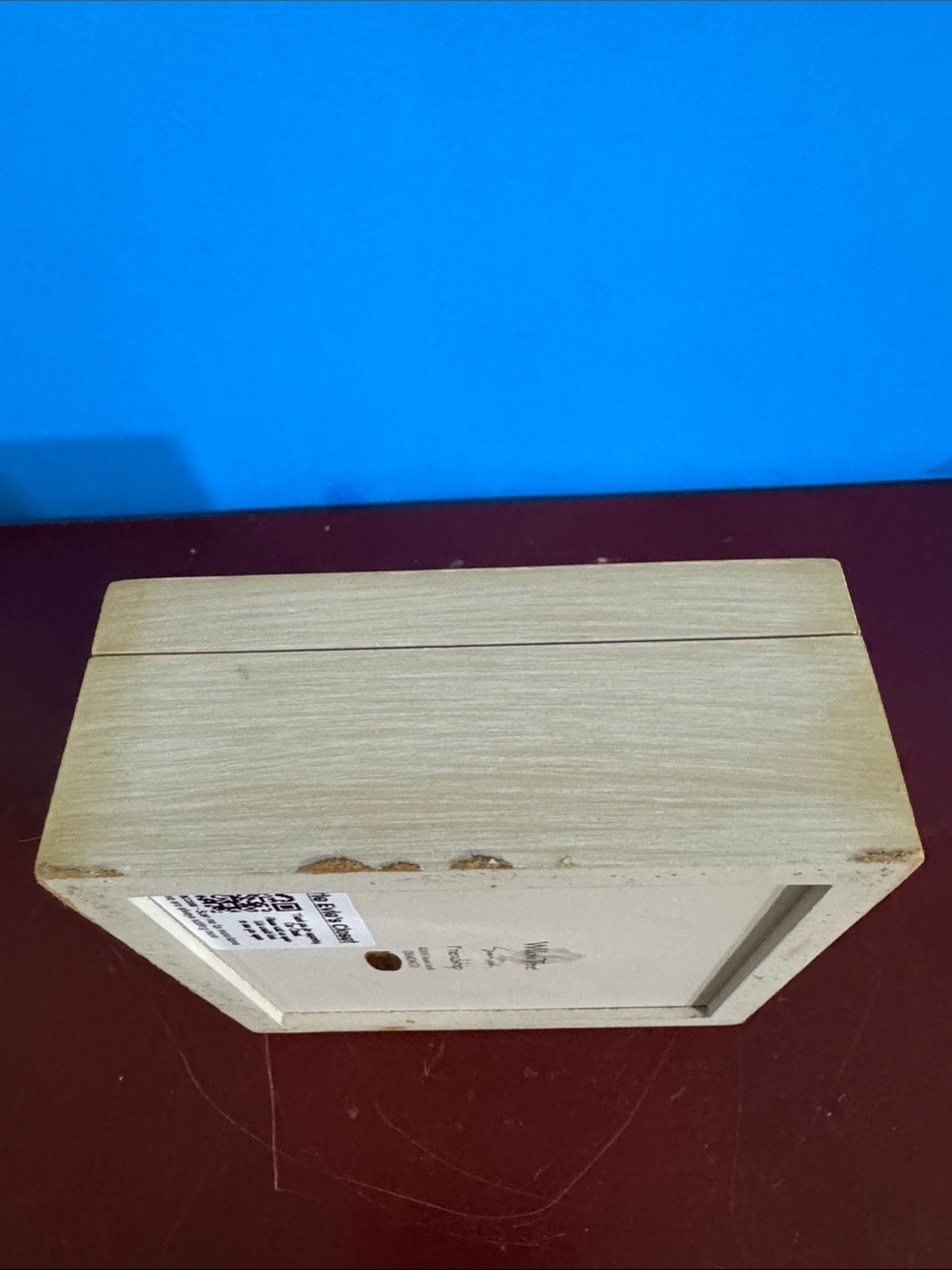 Vintage Willow Tree Cream Wood style Friendship Figurine Base trinket box - Picture 11 of 13